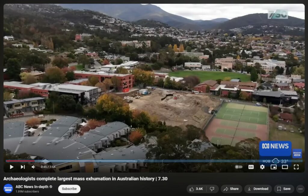 Big Shock in Oz Largest Exhumation Under School