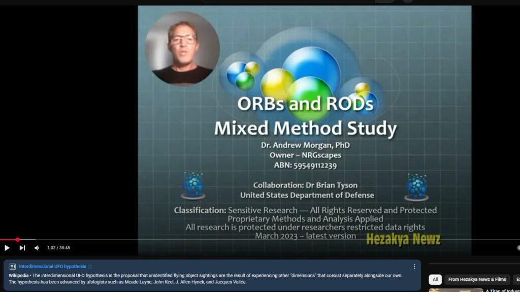 LEAKED - 2023 DEPARTMENT OF DEFENSE PRESENTATION ON INTERDIMENSIONAL PORTALS, ORBS, RODS AND UAP