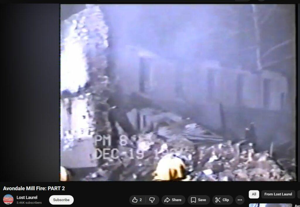 Avondale Mill Burned by DEW